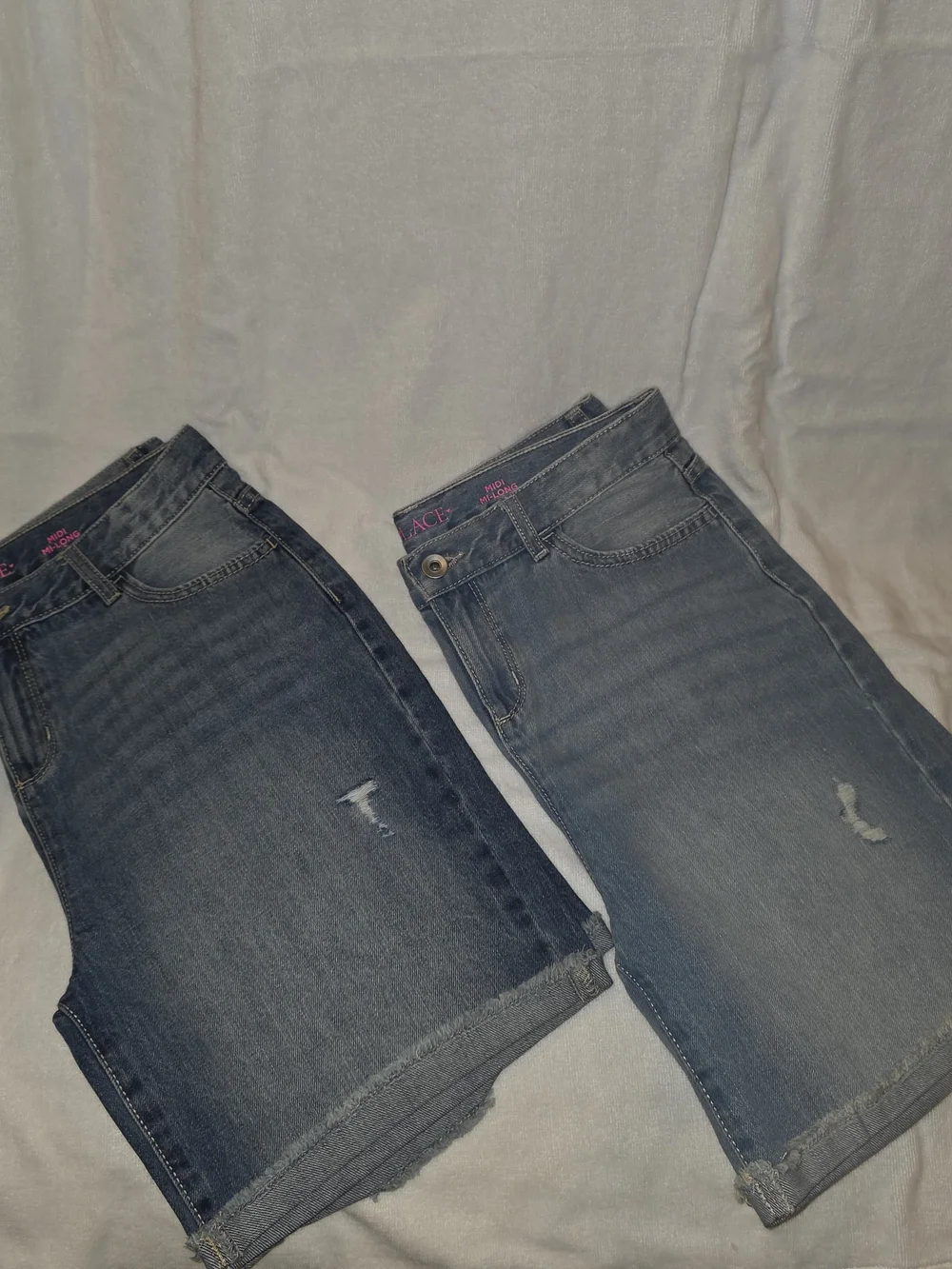 The Children's Place Blue Distressed Denim Shorts